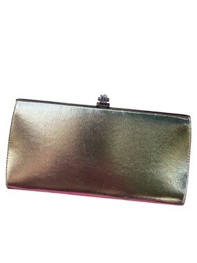 Vintage John Hort gold metalic evening wristlet